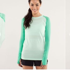 Lululemon Swiftly Tech Longsleeve Crew Green
